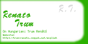 renato trum business card